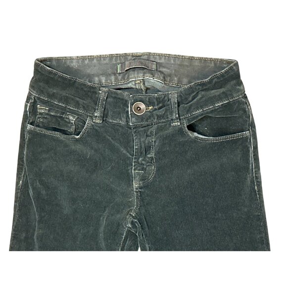 J.Brand Low Rise Flare Leg Super Soft Cords in Forest Green Size 25 - Picture 4 of 5